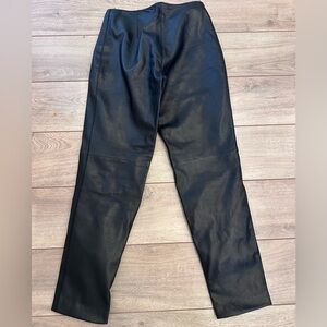 Bebe Genuine Leather Pants‎ Size 0 – Black Straight Leg